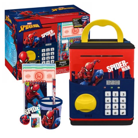 Cyfrowa skarbonka elektroniczna SPIDER-MAN + akcesoria KIDS MV16010