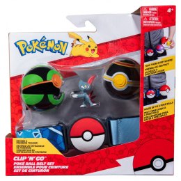 POKEMON Figurka Clip n Go Poke Ball Pas Dusk ball, Luxury Ball i Sneasel s11 JAZWARES PKW2719