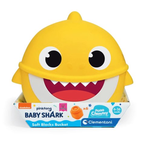 Wiaderko BABY SHARK Klocki Clemmy 6szt. Żółty CLEMENTONI 17427 Wiaderko BABY SHARK Klocki Clemmy 6szt. Żółty CLEMENTONI 17427