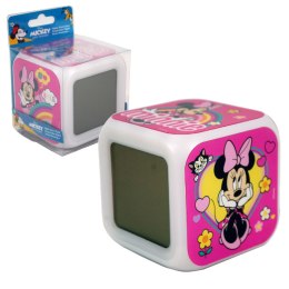 Zegar budzik LED 7 kolorów MYSZKA MINNIE KIDS WD22004