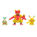 POKEMON Battle Figure MAGMAR PIKACHU TURTWIG 3pak s13 JAZWARES PKW2681