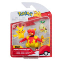 POKEMON Battle Figure MAGMAR PIKACHU TURTWIG 3pak s13 JAZWARES PKW2681