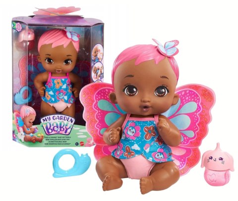 MY GARDEN BABY Lalka MOTYLEK Karmienie i Przewijanie Różowa MATTEL GYP12