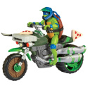 WOJOWNICZE ŻÓŁWIE NINJA Figurka LEONARDO Pojazd NINJA KICK CYCLE Motocykl PLAYMATES 83431