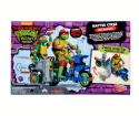 WOJOWNICZE ŻÓŁWIE NINJA Figurka RAPHAEL Pojazd BATTLE CYCLE Motocykl PLAYMATES 83432