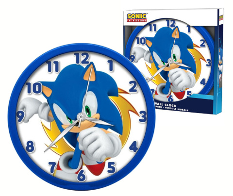 Zegar ścienny SONIC śr. 24cm dla dzieci KIDS SNC3002