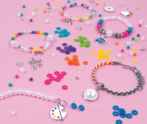 MAKE IT REAL Zestaw RAINBOWS PEARLS do tworzenia biżuterii 1729