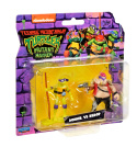 WOJOWNICZE ŻÓŁWIE NINJA Figurka DONNIE vs BEBOP Zmutowany Chaos 5cm PLAYMATES 83312