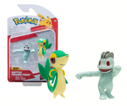 POKEMON Figurka bitewna MACHOP + SNIVY s14 JAZWARES PKW3002