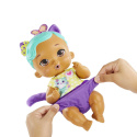 MY GARDEN BABY Lalka KOTEK Karmienie i Przewijanie Fioletowa MATTEL HHL22