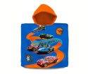 Ponczo Poncho ręcznik HOT WHEELS dla dzieci 60x120 kaptur KIDS HW00013