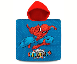 Ponczo Poncho ręcznik SPIDERMAN dla dzieci 60x120 kaptur KIDS SPM-D37B