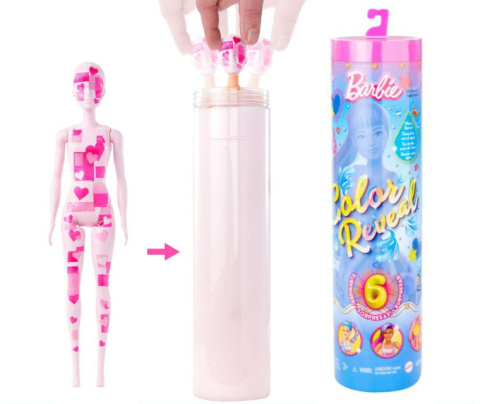 BARBIE COLOR REVEAL Lalka TOTALNY DŻINS Niespodzianka MATTEL HJX55