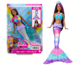 BARBIE Dreamtopia Lalka Brooklyn SYRENKA Migoczące Światełka MATTEL HDJ37