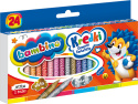 Kredki świecowe BAMBINO 24 Kolorów Szkolne MAJEWSKI 000218