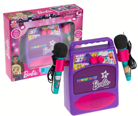 Głośnik Karaoke BARBIE z Mikrofonami Bluetooth REIG 4412