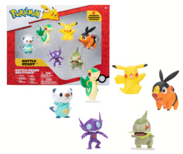 POKEMON Zestaw FIGURKI BITEWNE 6 Figurek do bitwy Pokemonów S6 JAZWARES PKW3062