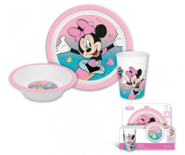 Zestaw obiadowy MYSZKA MINNIE MOUSE talerz miska kubek KIDS 840449