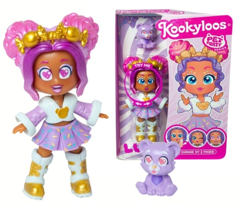 Figurka KOOKYLOOS PETS PARTY Laleczka LUCY + Zwierzątko MAGIC BOX PKL6D406IN00