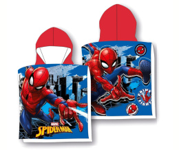 Ponczo Poncho Ręcznik SPIDERMAN dla dzieci 50x100 kaptur MISTER SPI24-3617