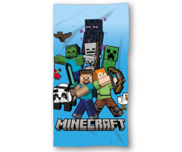 Ręcznik kąpielowy plażowy MINECRAFT 70x140 bawełna 290gsm MISTER MNC24-1023C