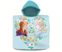 Ponczo Poncho ręcznik KRAINA LODU FROZEN dla dzieci 60x120 kaptur KIDS FR-224P