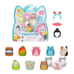 SQUISHMALLOWS Zestaw Figurek SQUISH A LONGS Figurka Niespodzianka 8pak s1 JAZWARES SQAL0023