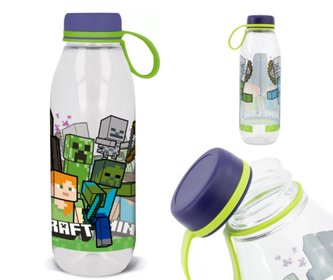 Butelka sportowa z zakrętką MINECRAFT Butelka do picia dla dzieci 650ml STOR 40483