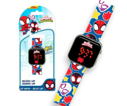 Zegarek cyfrowy LED na rękę SPIDEY z kalendarzem dla dzieci KIDS SPF4018