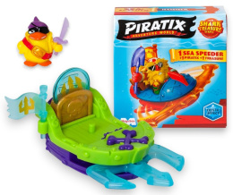 PIRATIX Figurka SEA SPEEDER Łódź + Figurka Niespodzianka WYSPA REKINÓW 1szt. MAGIC BOX PPX2D412IN00