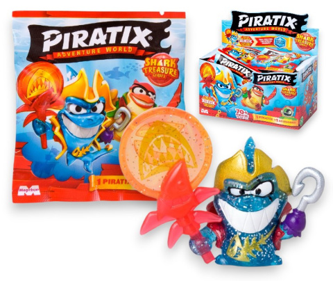 PIRATIX Figurka SHARK TREASURE Saszetka 1szt MAGIC BOX PPX2D824IN00