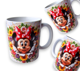 Kubek Ceramiczny MYSZKA MINNIE MOUSE 330ml dla dzieci PREZENT w pudełku