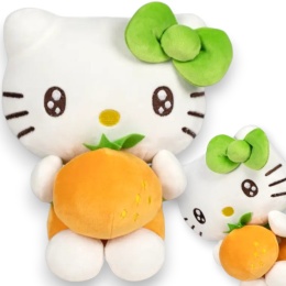 HELLO KITTY Maskotka Duża HELLO KITTY POMARAŃCZA Pluszak Przytulanka Macedonia 32cm EPEE