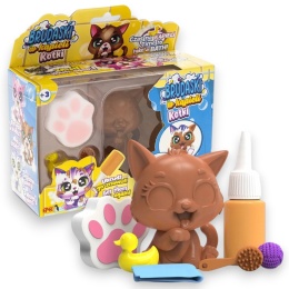 BRUDASKI W KĄPIELI KOTKI Kotek TOFIK + BŁOTKO + AKCESORIA