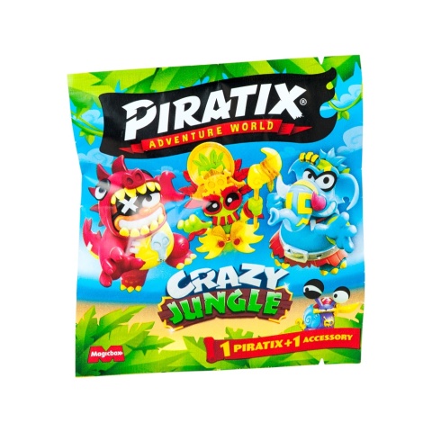 PIRATIX Figurka CRAZY JUNGLE Figurka Saszetka Niespodzianka 1szt.