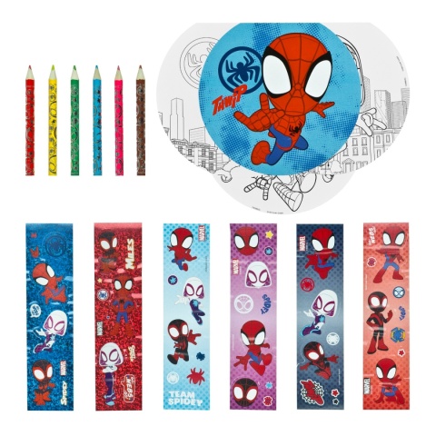 Zestaw Kreatywny SPIDEY Walizka TO GO Kolorowanka