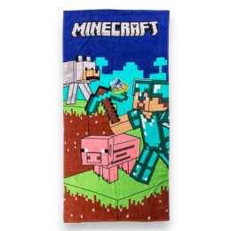 Ręcznik kąpielowy plażowy MINECRAFT 70x140 Bawełna