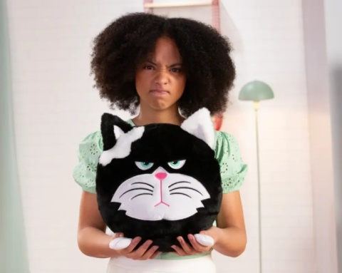 ZŁODOMORY Maskotka GŁODOMORRA Czarna Kotka Plusz 21cm