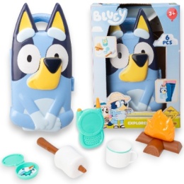 BLUEY Walizeczka Odkrywcy ZESTAW WALIZKA Bluey Bingo