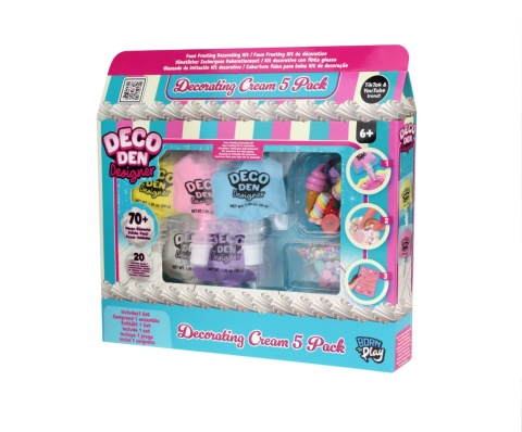 DECO DEN Zestaw KREM DO DEKORACJI 5pak Zestaw Kreatywny