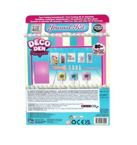 DECO DEN Słodki Dziennik SWEET JOURNAL Zestaw Kreatywny