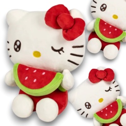 HELLO KITTY Maskotka Duża HELLO KITTY ARBUZ Pluszak Przytulanka Macedonia 25cm