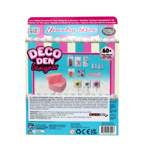 DECO DEN Zestaw Pudełko na biżuterię DO DEKORACJI Akcesoria Zestaw Kreatywny