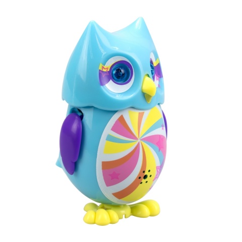 MINI HOOT Śpiewająca Interaktywna SOWA Świecące oczy Niebieska